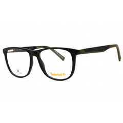 Timberland Unisex Eyeglasses - Matte Black Rectangular Full Rim Frame | TB1576 002