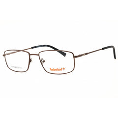 Timberland Men's Eyeglasses - Matte Gunmetal Rectangular Full Rim Frame | TB1607 009