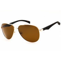 Timberland Men's Sunglasses - Gold Metal Aviator Shape Full Rim Frame | TB9137 32H