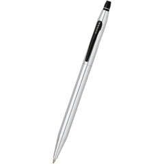 Cross Click AT0625-1 Chrome Rollerball Pen, Black Trim, Click Mechanism