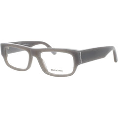 Balenciaga Men's Eyeglasses Frame - Rectangular Grey Acetate Full Rim | BB0304O 003