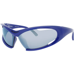 Balenciaga Unisex Sunglasses Frame - Wraparound Blue Acetate Full Rim | BB0318S 002
