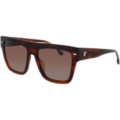 Carrera Women's Sunglasses - Brown Horn Acetate Square Full Rim Frame | 3016/S EX4