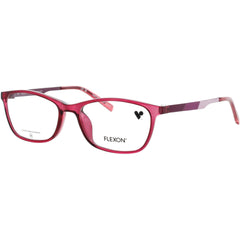 Flexon Kid's Eyeglasses Frame - Rectangular Shape Plum Plastic Full Rim | J4021 N 501