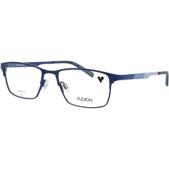 Flexon Kid's Eyeglasses - Rectangular Matte Blue Metal Full Rim, 51 mm | J4022 N 404
