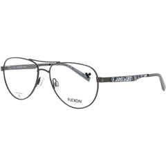 Flexon Kid's Eyeglasses Frame - Aviator Shape Gunmetal Metal Full Rim | J4026 N 070
