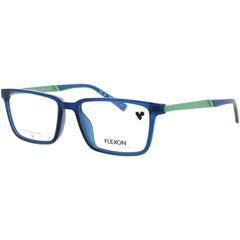 Flexon Kid's Frame - Rectangular Navy Crystal/Green Plastic Full Rim | J4018 415