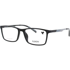 Flexon Kid's Eyeglasses Frame - Rectangular Black Plastic Full Rim | J4020 N 001