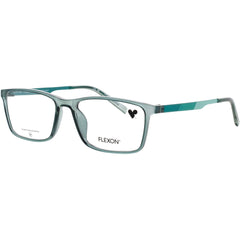 Flexon Kid's Eyeglasses Frame - Rectangular Shape Teal Plastic Full Rim | J4020 N 318