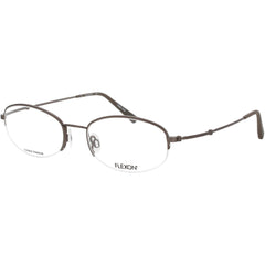 Flexon Men's Eyeglasses Frame - Oval Shape Stone Metal Half Rim | H6030 032