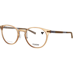 Flexon Unisex Eyeglasses Frame - Round Shape Camel Plastic Full Rim | EP8006 N 231