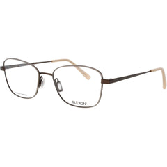 Flexon Women's Eyeglasses Frame - Geometric Shape Brown Metal Full Rim | W3036 210