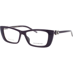 Gucci Women's Eyeglasses Frame - Cat Eye Shape Violet Acetate Full Rim | GG1682O 004
