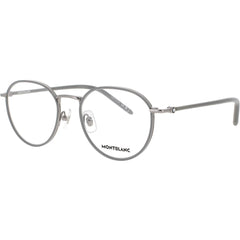 Mont Blanc Men's Eyeglasses Frame - Round Ruthenium Metal Full Rim | MB0342OA 003