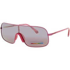 Polaroid Unisex Sunglasses - Fuschia Metal Wraparound Full Rim Frame | PLD-6222/S MU1