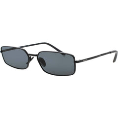 Prada Women's Sunglasses - Shiny Black Rectangular Full Rim Frame | PR A60S 1AB5S0