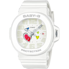 Casio Baby-G BGA-10-7A Women's White Analog Watch, 42mm, 100M Water Resistant