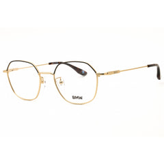 BMW Men's Eyeglasses - Pale Gold Metal Round Shape Full Rim Frame | BW5095-H 032