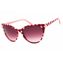 Draper James Women's Sunglasses - Merlot Gingham Cat Eye Full Rim Frame | DJ7018 604
