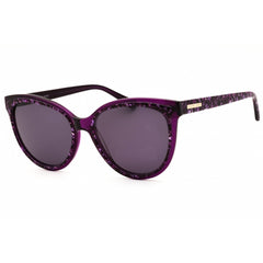 Draper James Women's Designer Sunglasses - Round Plum Floral Full Rim | DJ7053 501