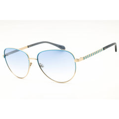 Draper James Women's Designer Sunglasses - Aviator Blue Metal Full Rim | DJ7059 415