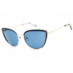 Draper James Women's Designer Sunglasses - Cat Eye Navy Metal Full Rim | DJ7063 414