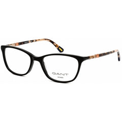 Gant Women's Designer Eyeglasses - Rectangular Shiny Black Full Rim | GA4082 001