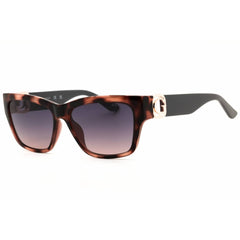 Guess Women's Designer Sunglasses - Rectangular Coloured Havana Full Rim | GU00105 55B