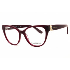 Guess by Marciano Women's Eyeglasses - Cat Eye Dark Red Plastic Full Rim | GM50061 071