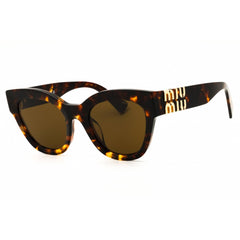 Miu Miu Women's Sunglasses - Havana Honey Cat Eye Full Rim Frame | 0MU 01YS 14L09Z