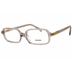 Miu Miu Women's Eyeglasses - Transparent Mauve Rectangular Frame | 0MU 01YV 12W1O1