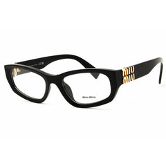 Miu Miu Women's Eyeglasses - Black Acetate Cat Eye Full Rim Frame | 0MU 04YV 16K1O1