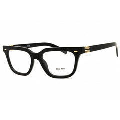Miu Miu Women's Eyeglasses - Black Rectangular Shape Full Rim Frame | 0MU 07XV 16K1O1