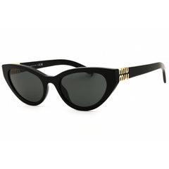 Miu Miu Women's Sunglasses - Black Acetate Cat Eye Full Rim Frame | 0MU A04S 16K08Z