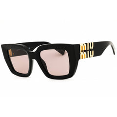 Miu Miu Women's Sunglasses - Black Rectangular Shape Full Rim Frame | 0MU B05S 16K20I