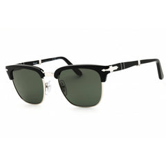 Persol Men's Sunglasses - Black Metal Full Rim Rectangular Shape Frame | PO3375S 95/58