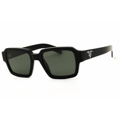 Prada Men's Sunglasses - Black Acetate Rectangular Full Rim Frame | 0PR 02ZS 1AB03R