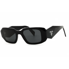 Prada Unisex Sunglasses - Black Acetate Rectangular Full Rim Frame | 0PR 17WS 1AB5S0