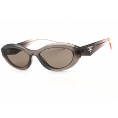 Prada Women's Sunglasses - Transparent Grey Cat Eye Full Rim Frame | 0PR 26ZS 20F80Q5