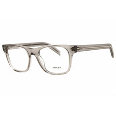 Prada Men's Eyeglasses - Rectangular Transparent Hematite Grey | 0PR A13V 10J1O1