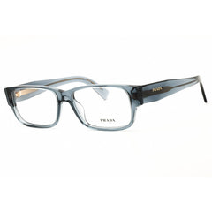 Prada Men's Eyeglasses - Rectangular Transparent Ocean Blue Frame | 0PR B09V 17T1O1