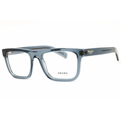 Prada Men's Eyeglasses - Rectangular Transparent Ocean Full Rim | 0PR C03V 17T1O1