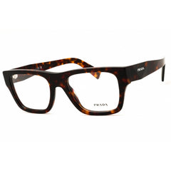 Prada Men's Designer Eyeglasses - Rectangular Root Tortoise Full Rim | PR C01V 17N1O1