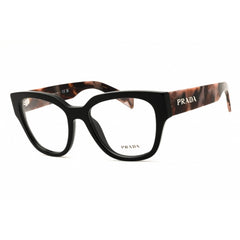 Prada Women's Designer Eyeglasses - Rectangular Glossy Black Full Rim | PR C06V 28F1O1