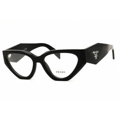 Prada Women's Designer Eyeglasses - Cat Eye Black Acetate Full Rim | PR C07V 16K1O1