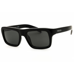 Prada Men's Sunglasses - Rectangular Polished Black Full Rim Frame | PR D11S 16K08Z54