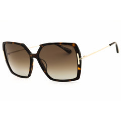 Tom Ford Women's Sunglasses - Dark Havana Full Rim Oversized Shape Frame | FT1039 52H