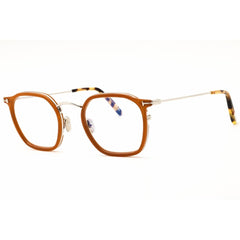 Tom Ford Men's Eyeglasses - Brown/Yellow/Silver Metal Round Shape Frame | FT5974-B 041