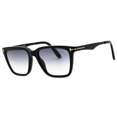 Tom Ford Men's Sunglasses - Shiny Black Full Rim Rectangular Frame, 54mm | FT0862 01B
