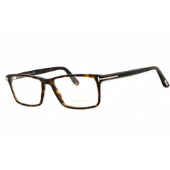 Tom Ford Men's Designer Eyeglasses - Rectangular Dark Havana Full Rim | FT5408 052